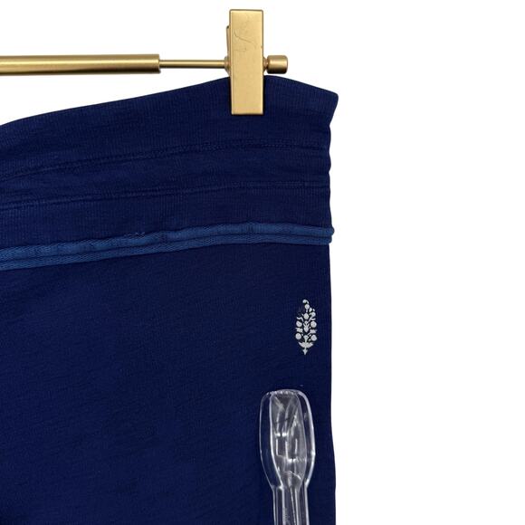 Free People FP Movement Mid Rise Kyoto Leggings Navy Blue Large Athleisure Yoga - Picture 3 of 7